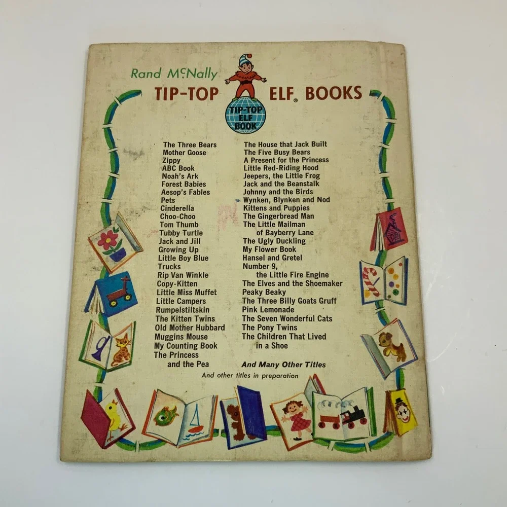 Vintage 1964 The Bunny Twins Rand McNally Tip-Top Elf Book Helen Wing 8676